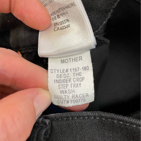 MOTHER Insider Crop Step Fray Size 24 - Picture 8 of 12